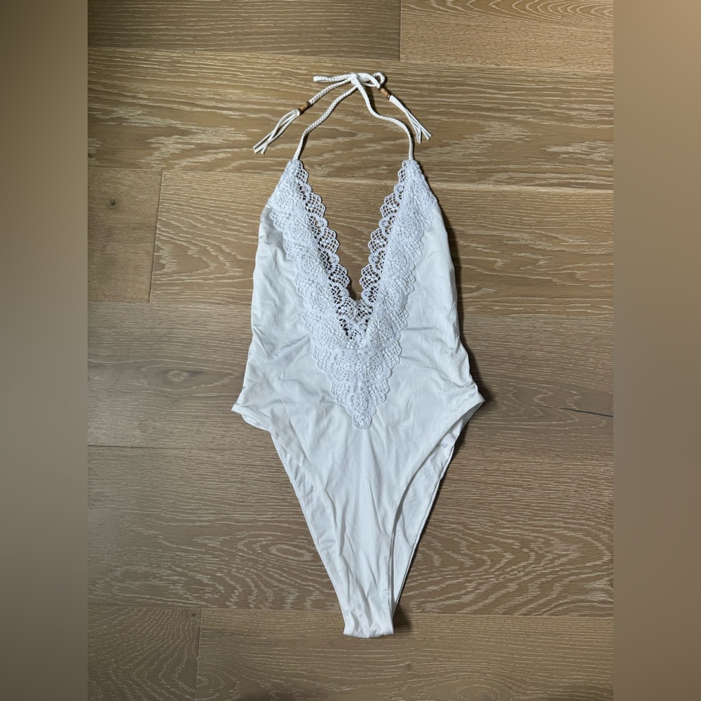 BLUE LIFE MIRAGE WHITE ONE PIECE SWIMSUIT